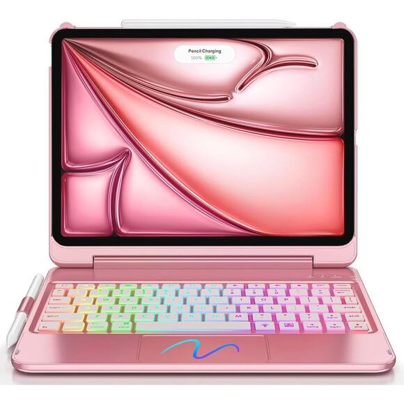 FUWANG Other - FUWANG Touch For IPad Air 11 Inch Air 5th 4th Generation Case With Keyboard - On